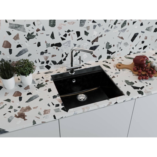 Кухонная мойка LAGOON 540 black shine Miraggio, изображение 7