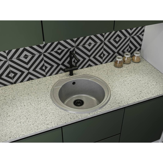 Кухонная мойка TULUZA gray Miraggio, изображение 5