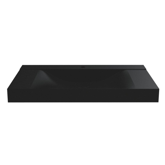Умывальник FLY 1000 MIRASTONE BLACK SHINE Miraggio, изображение 2