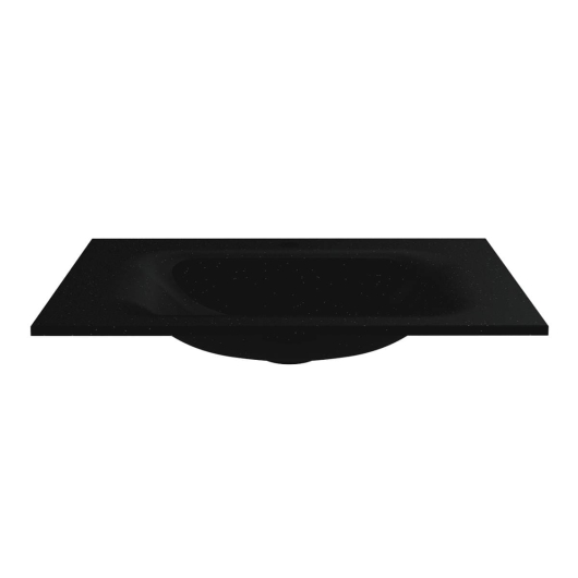 Умывальник JESSEL 700 MIRASTONE BLACK SHINE Miraggio, изображение 4