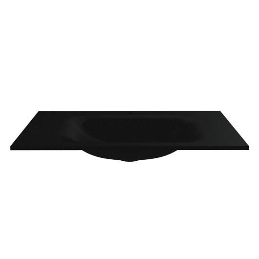 Умывальник JESSEL 800 MIRASTONE BLACK SHINE Miraggio, изображение 4