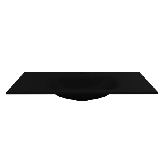 Умывальник JESSEL 1000 MIRASTONE BLACK SHINE Miraggio, изображение 3