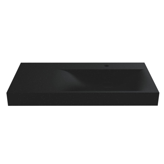 Умывальник VIOLA 1000 R MIRASTONE BLACK SHINE Miraggio, изображение 3