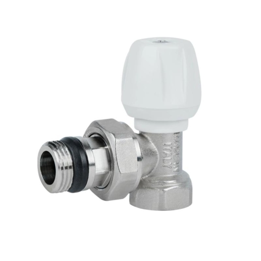 Кран радиаторный Icma 1/2" с антипротечкой угловой с ручкой №802+940 купить в САНН Одесса