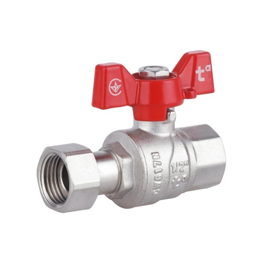 Кран шаровой с накидной гайкой Thermo Alliance Forte 1/2"х ВР для воды прямой SF260W15 купить в САНН Одесса