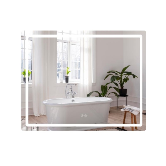 Зеркало Qtap Mideya (DC-F910) 1000х800 с LED-подсветкой Touch, с антизапотеванием, диммером QT2078F910W купить в САНН Одесса