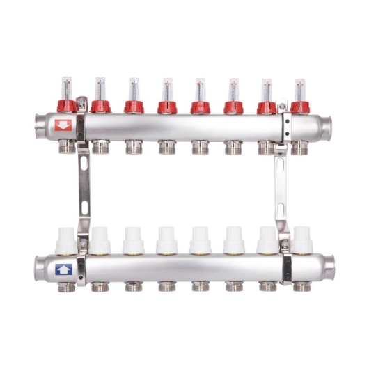 Коллектор с расходомерами Thermo Alliance Standart 1" 8 выходов SD0048 купить в САНН Одесса