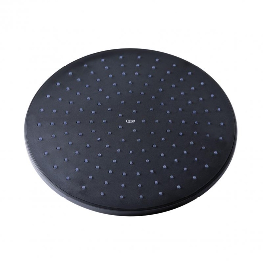 Лейка для верхнего душа Qtap Hlavova 230 мм округлая QTHLAVA228O1ZBB Black Matt купить в САНН Одесса