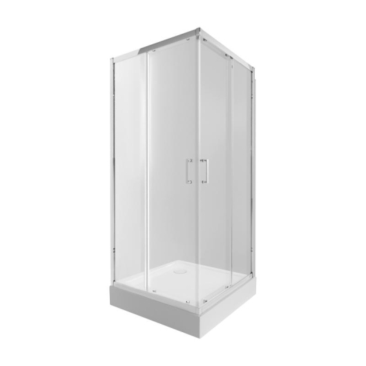 Набор Qtap душевая кабина Taurus CRM1011SC6 Clear 100х100 см + поддон Tern 301112 купить в САНН Одесса