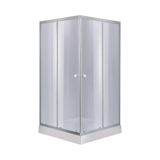 Набор Lidz душевая кабина Wawel SC80x80.SAT.LOW.GR, стекло тонированное 4 мм + поддон Mazur купить в САНН Одесса