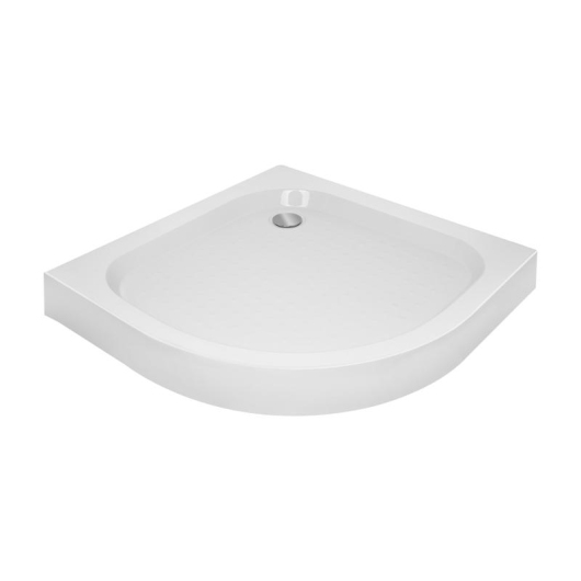 Душовий піддон Kapielka ST90x90x14 низький, напівкруглий, діаметр зливу 52 мм Lidz купити в САНН Одеса