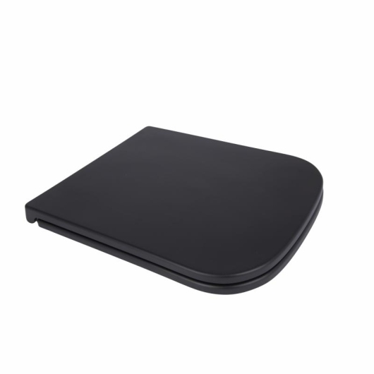 Сиденье для унитаза Qtap Tern 420х340х35 мм, Matt Black, с микролифтом, Slim Duroplast, Quick Release QT99HY2322MB купить в САНН Одесса