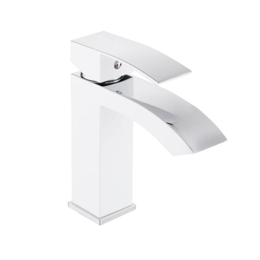 Смеситель для раковины Qtap Swan Cascada QTSWA270CRW45568 Chrome/White купить в САНН Одесса