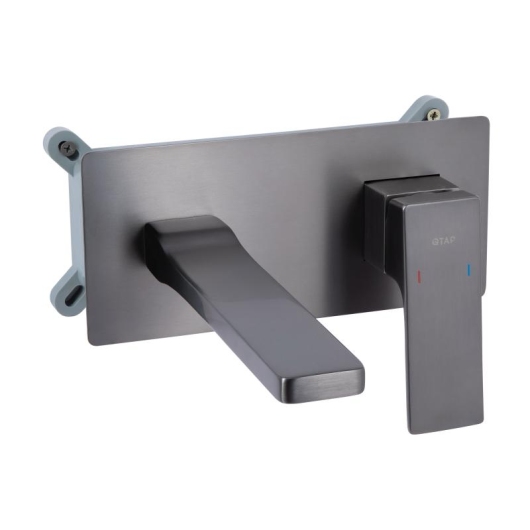 Смеситель для раковины Qtap Gemini скрытого монтажа QTGEM273GMB45695 Gunmetal Black PVD купить в САНН Одесса