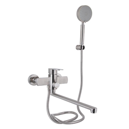 Смеситель для ванны Lidz Luna 005 (c душевым гарнитуром) (k35) LDLUN005NKS46093 Nickel купить в САНН Одесса