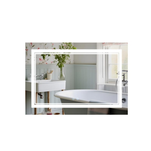 Зеркало Qtap Cardinal 1200х800 с LED-подсветкой Touch, с антизапотеванием, с диммером, рег. темп. цвета (3000-6500K) QT0478C12080 купить в САНН Одесса