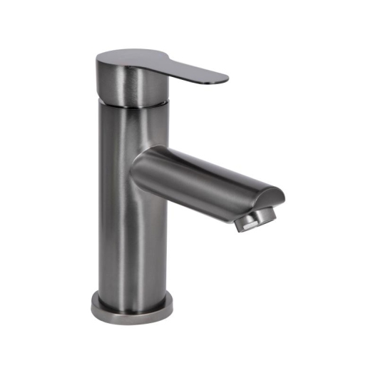 Смеситель для раковины Brinex Pure 001F низкий  Gunmetal Black BRIPUR001FGRP купить в САНН Одесса