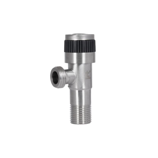 Кран кутовий Thermo Alliance Standart 1/2"ЗЗ нерж., з керам. буксою TAS345W1515SS купити в САНН Одеса