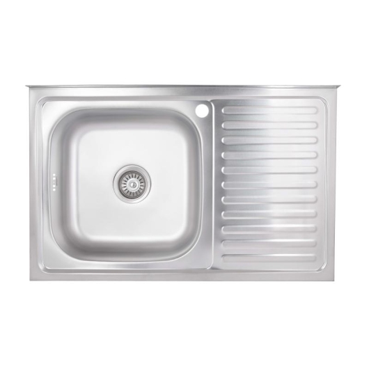 Кухонная мойка Brinex 5080-L 0,6 мм Satin (BRIN5080LSAT06) купить в САНН Одесса