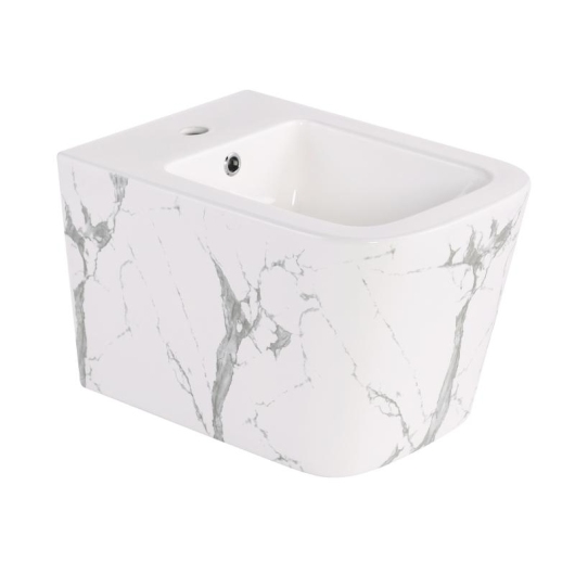 Биде подвесное Qtap Tern 520x350x330 мм, Marble QT17551303GMR купить в САНН Одесса