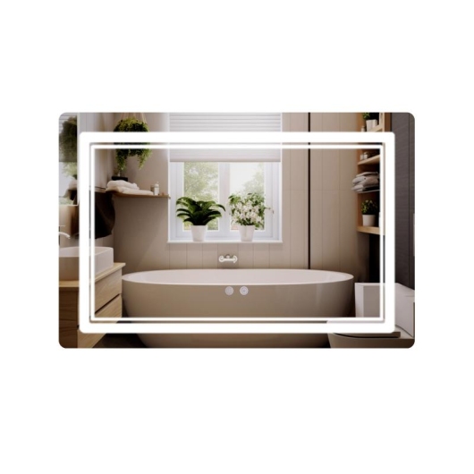 Зеркало Qtap Cardinal (CA2) 800х600 с LED-подсветкой Touch, с антизапотеванием, с диммером, рег. темп. цвета (3000-6500K) QT0478C806048457 купить в САНН Одесса