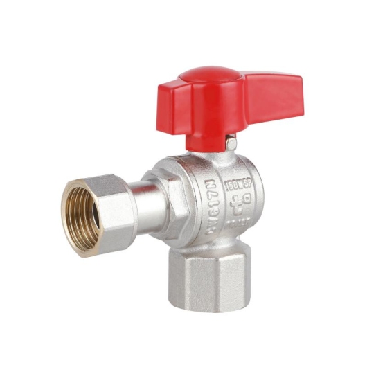 Кран шаровой Thermo Alliance Standart 1/2"ВВ угловой, PN40, с накидной гайкой TAS223W15 купить в САНН Одесса