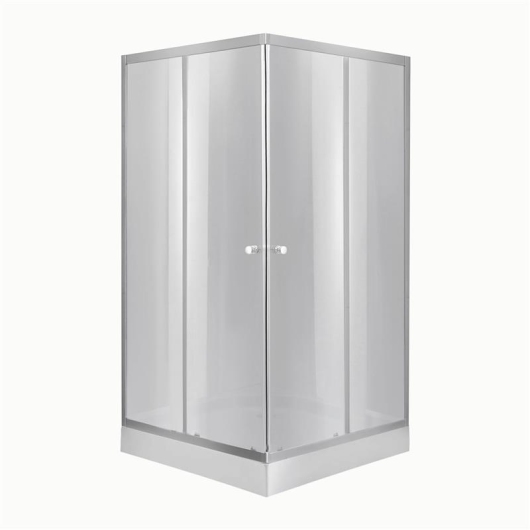 Lidz Набор: Душевая кабина Wawel SC90x90.SAT.LOW.DGR, квадратная, стекло тонированное 4 мм + Душевой поддон Kapielka ST90x90x14 купить в САНН Одесса