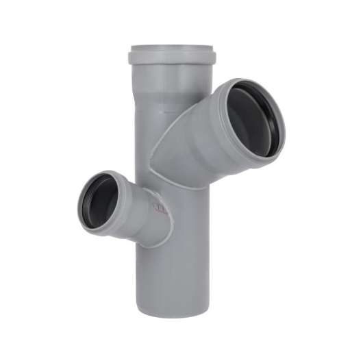 Крестовина двухплоскостная канализационная Ostendorf-OSMA HT-System PLUS d110/110/110/75×67° (Л) купить в САНН Одесса