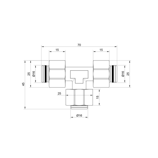 Тройник обжимной Thermo Alliance Standart 16 SD158W161616 купить в САНН Одесса, изображение 2