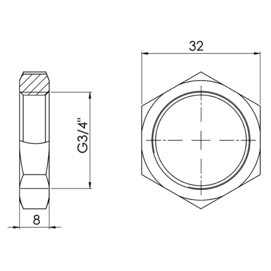 Контргайка Thermo Alliance Forte 3/4" SF35020 купить в САНН Одесса, изображение 2