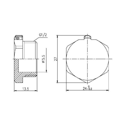 Заглушка Thermo Alliance Forte 1/2" НР SF35315 купить в САНН Одесса, изображение 2