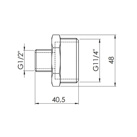 Ниппель редукционный Thermo Alliance Forte 1 1/4х1/2" SF3593215 купить в САНН Одесса, изображение 2