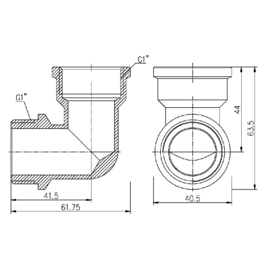 Уголок Thermo Alliance Forte 1" ВН SF37225 купить в САНН Одесса, изображение 2