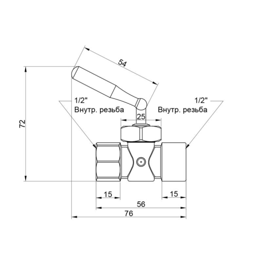 Кран Icma 1/2" ВР под манометр  №151 купить в САНН Одесса, изображение 2