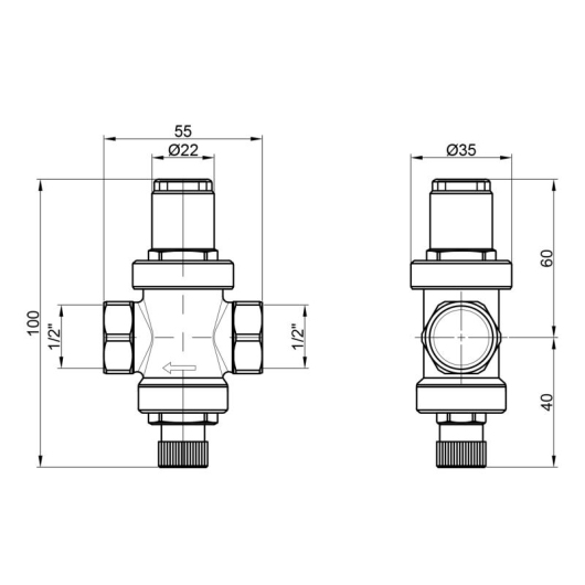 Редуктор Icma 1/2" №247 купить в САНН Одесса, изображение 2