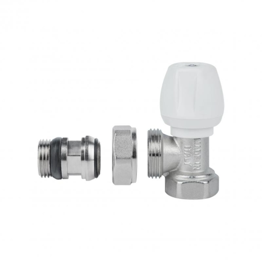Кран радиаторный Icma 1/2" с антипротечкой угловой с ручкой №802+940 купить в САНН Одесса, изображение 4