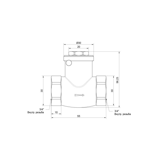 Обратный клапан Thermo Alliance Standart 3/4" SD242W20 купить в САНН Одесса, изображение 2