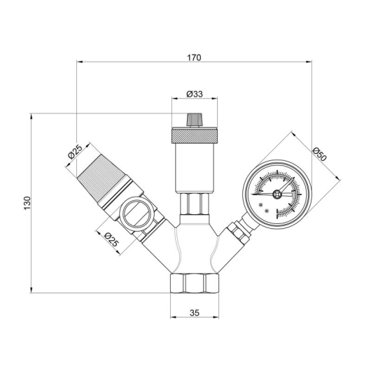 Группа безопасности котла Thermo Alliance Base Plus 1" SD291 купить в САНН Одесса, изображение 2