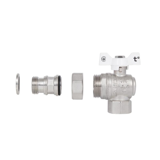 Кран шаровой "Американка" Thermo Alliance Forte 3/4" с антипротечкой угловой SF223W20 купить в САНН Одесса, изображение 8