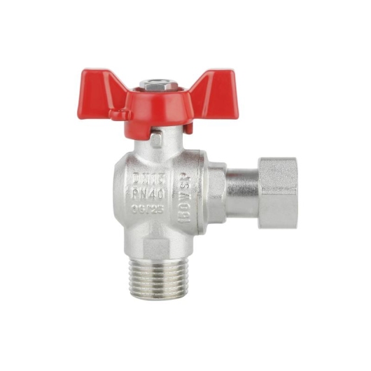 Кран шаровой с накидной гайкой Thermo Alliance Forte 1/2" ВН для воды угловой SF224W15 купить в САНН Одесса, изображение 5