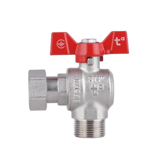 Кран шаровой с накидной гайкой Thermo Alliance Forte 3/4" ВН для воды угловой SF224W20 купить в САНН Одесса, изображение 4