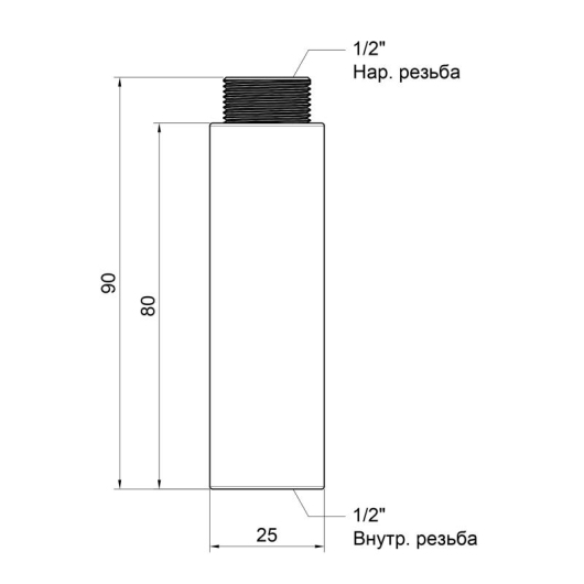 Удлинитель Icma 80х1/2" №19 купить в САНН Одесса, изображение 2
