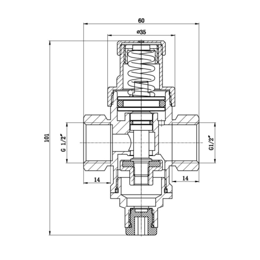 Редуктор Thermo Alliance Standart 1/2" SF241W15 купить в САНН Одесса, изображение 2