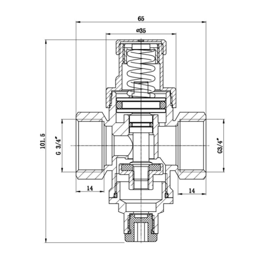 Редуктор Thermo Alliance Standart 3/4" SF241W20 купить в САНН Одесса, изображение 2