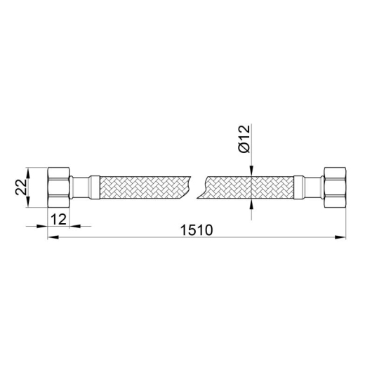 Гибкая подводка для воды Thermo Alliance Standart 150 см ГГ SD397W150 купить в САНН Одесса, изображение 2