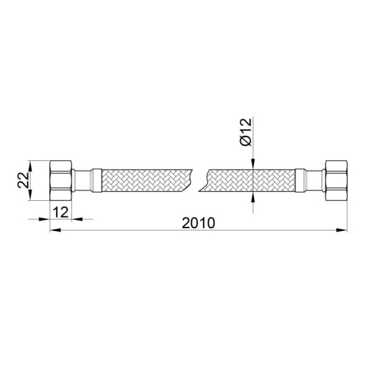 Гибкая подводка для воды Thermo Alliance Standart 200 см ГГ SD397W200 купить в САНН Одесса, изображение 2