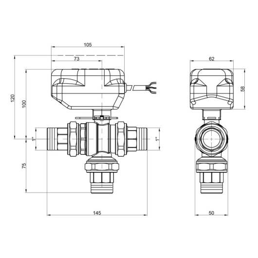Кран шаровой зонный Icma 1" №344 купить в САНН Одесса, изображение 2
