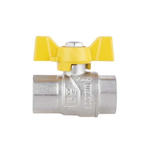 Кран шаровой Thermo Alliance Forte 1/2" ВР для газа (бабочка) SF602G15 купить в САНН Одесса, изображение 4