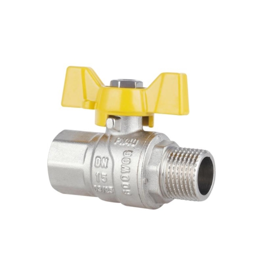 Кран шаровой Thermo Alliance Forte 1/2" ВН для газа (бабочка) SF607G15 купить в САНН Одесса, изображение 3