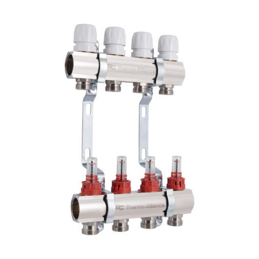 Коллектор с расходомерами Thermo Alliance Standart 1" 4 выхода SD235W4 купить в САНН Одесса, изображение 3